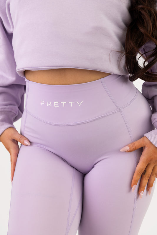 Legging Pretty Lilas – Taille Haute & Effet Sculptant